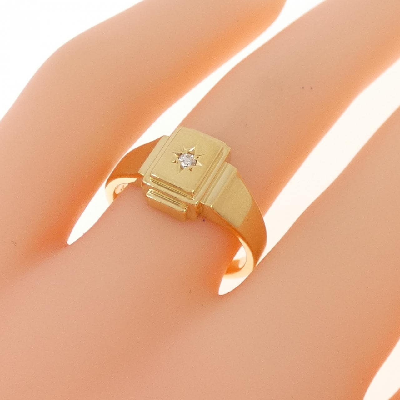 K18YG ダイヤモンド リング 0.025CT