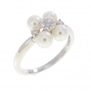 K18WG アコヤパール リング