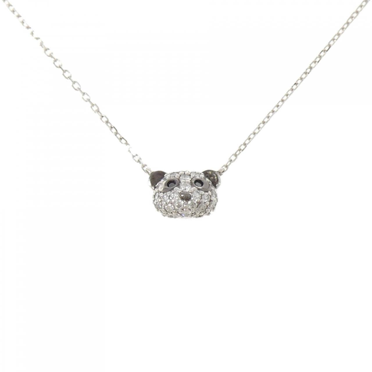 ポンテヴェキオ パンダ ダイヤモンド ネックレス 0.17CT