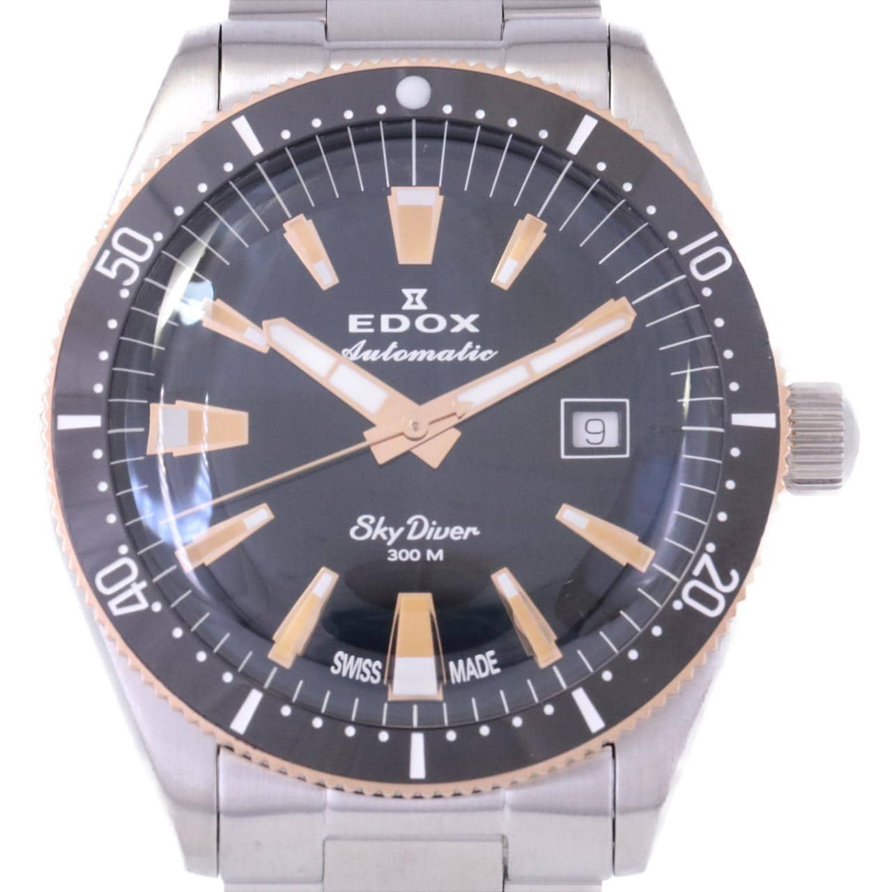 【BRAND NEW】EDOX SKYDIVER DATE AUTOMATIC LIMITED 80126-357RNM-NIRB SS Automatic