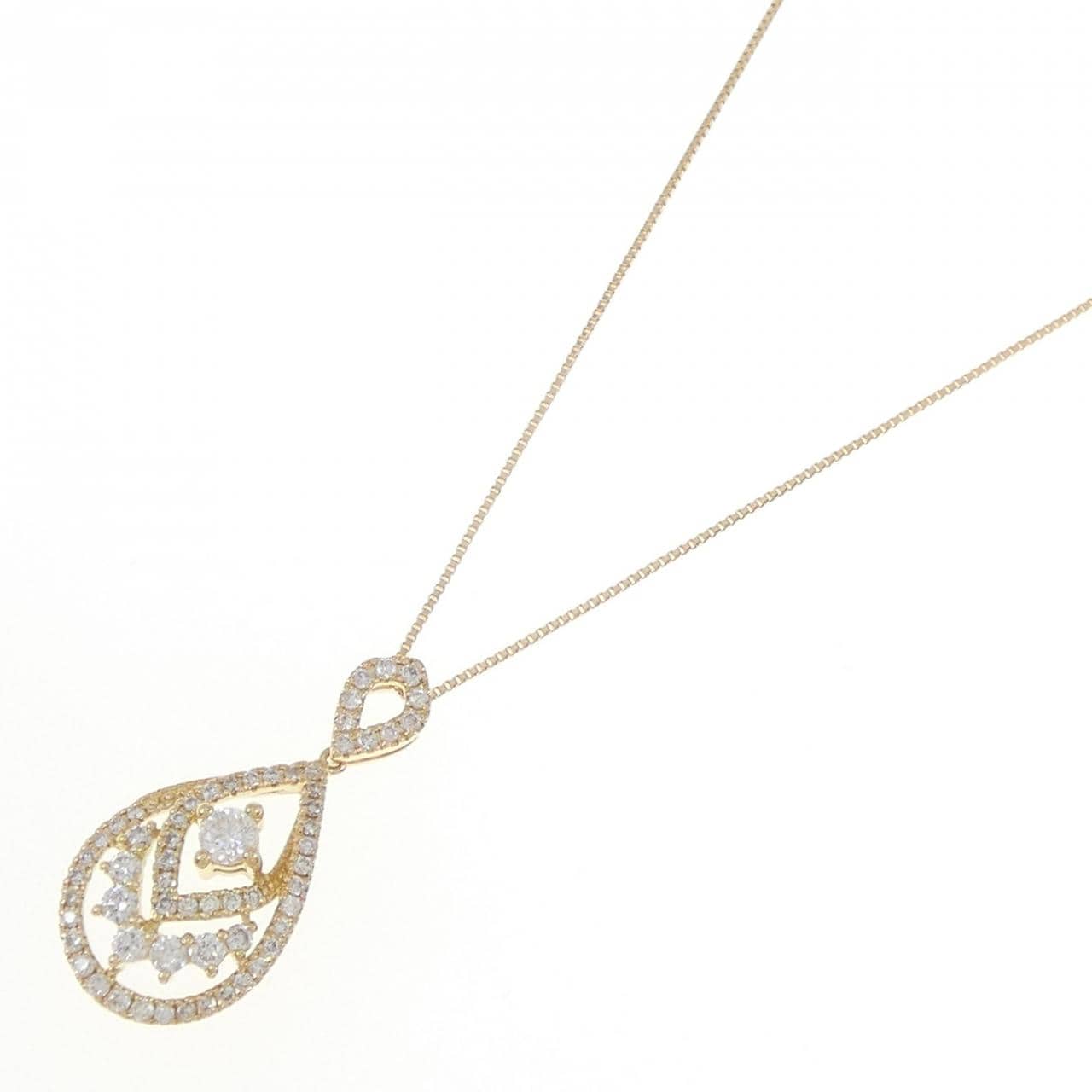K18YG ダイヤモンド ネックレス 0.50CT