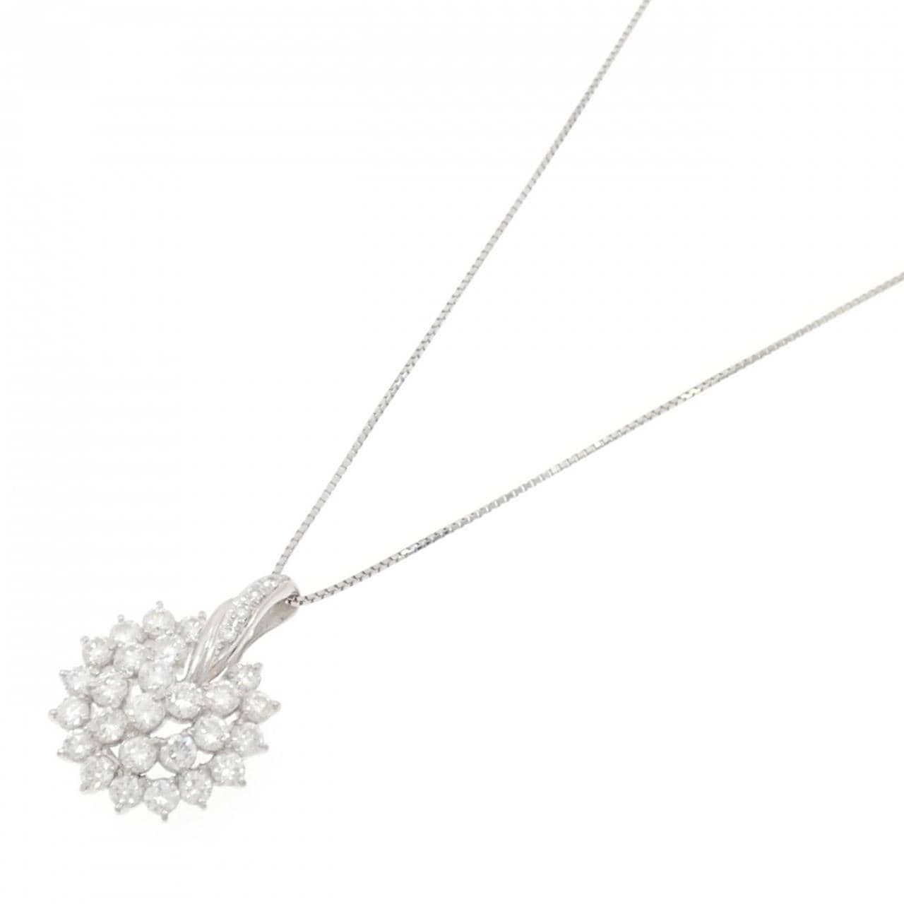 PT900/PT850 ダイヤモンド ネックレス 2.00CT