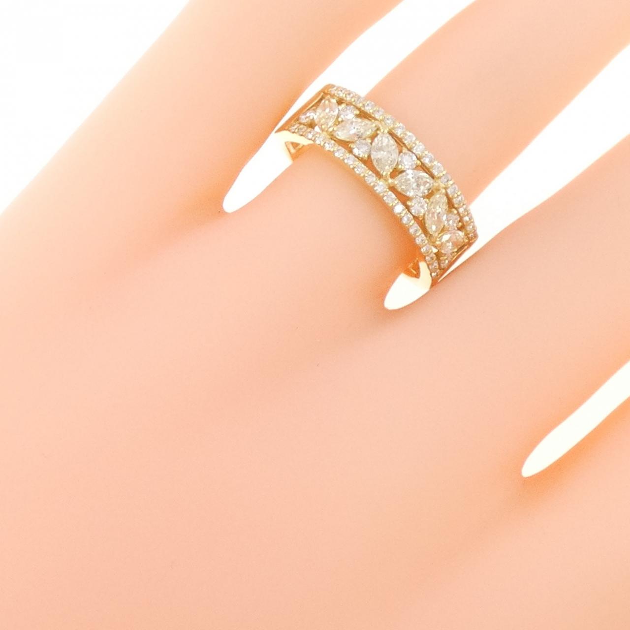【新品】K18YG ダイヤモンド リング 0.75CT