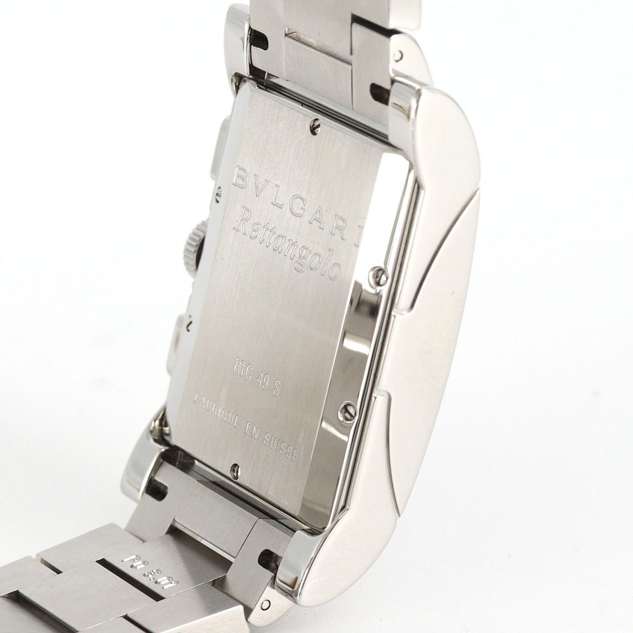 [無維修減價] BVLGARI Lettangolo Chronograph RTC49S/RTC49BRSSD SS石英