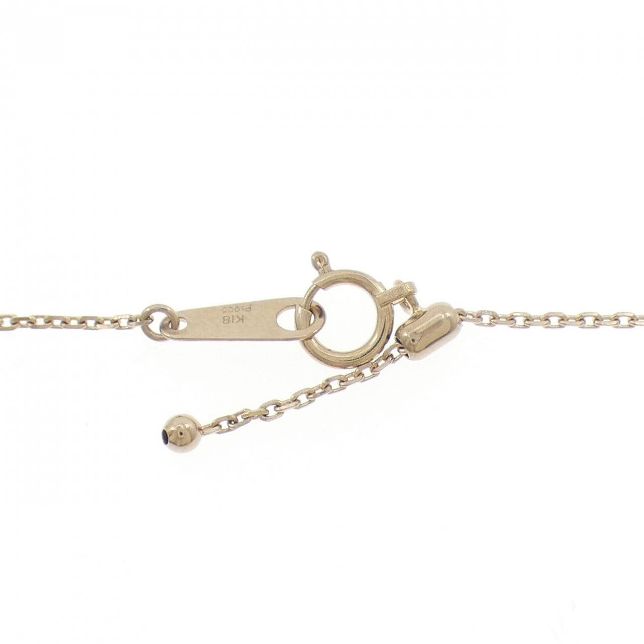 K18YG/PT900 ダイヤモンド ネックレス 0.14CT