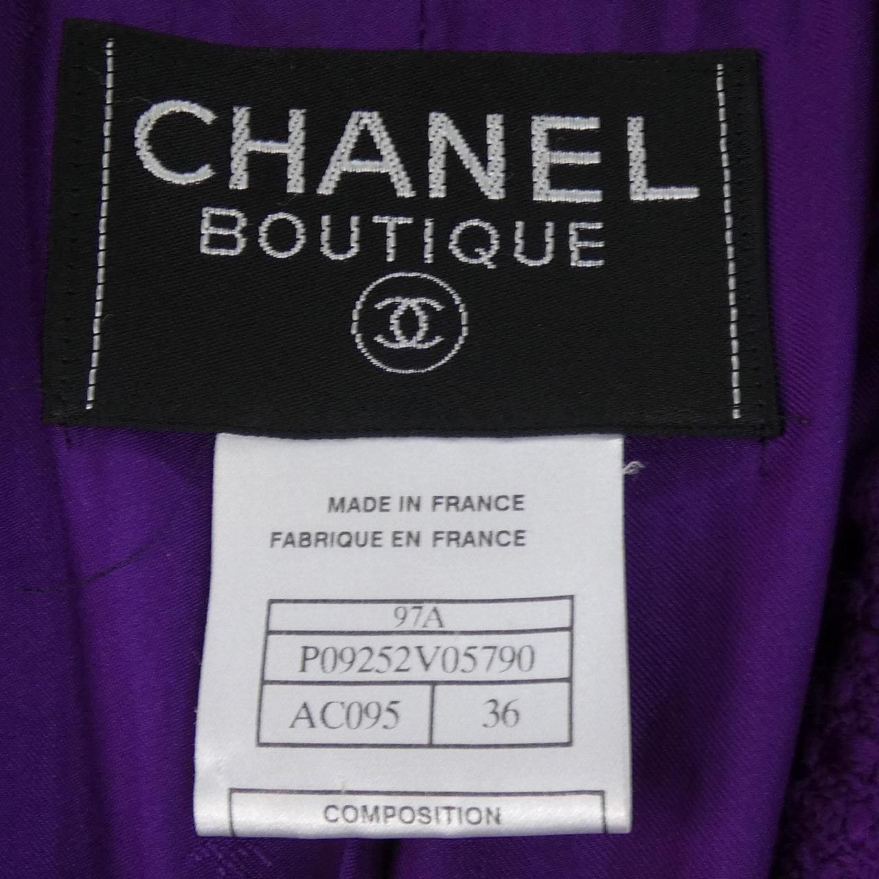 【ヴィンテージ】シャネル CHANEL P09252V05790 97A ジャケット