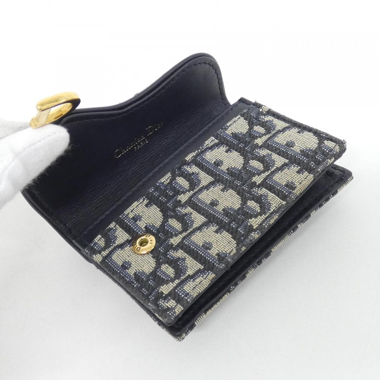 クリスチャンディオール DIOR OBLIQUE サドル ブルーム カード ホルダー S5611CTZQ カードケース