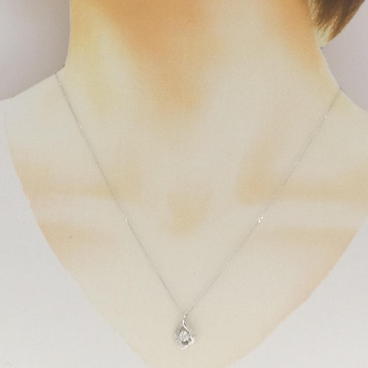K10WG ダイヤモンド ネックレス
