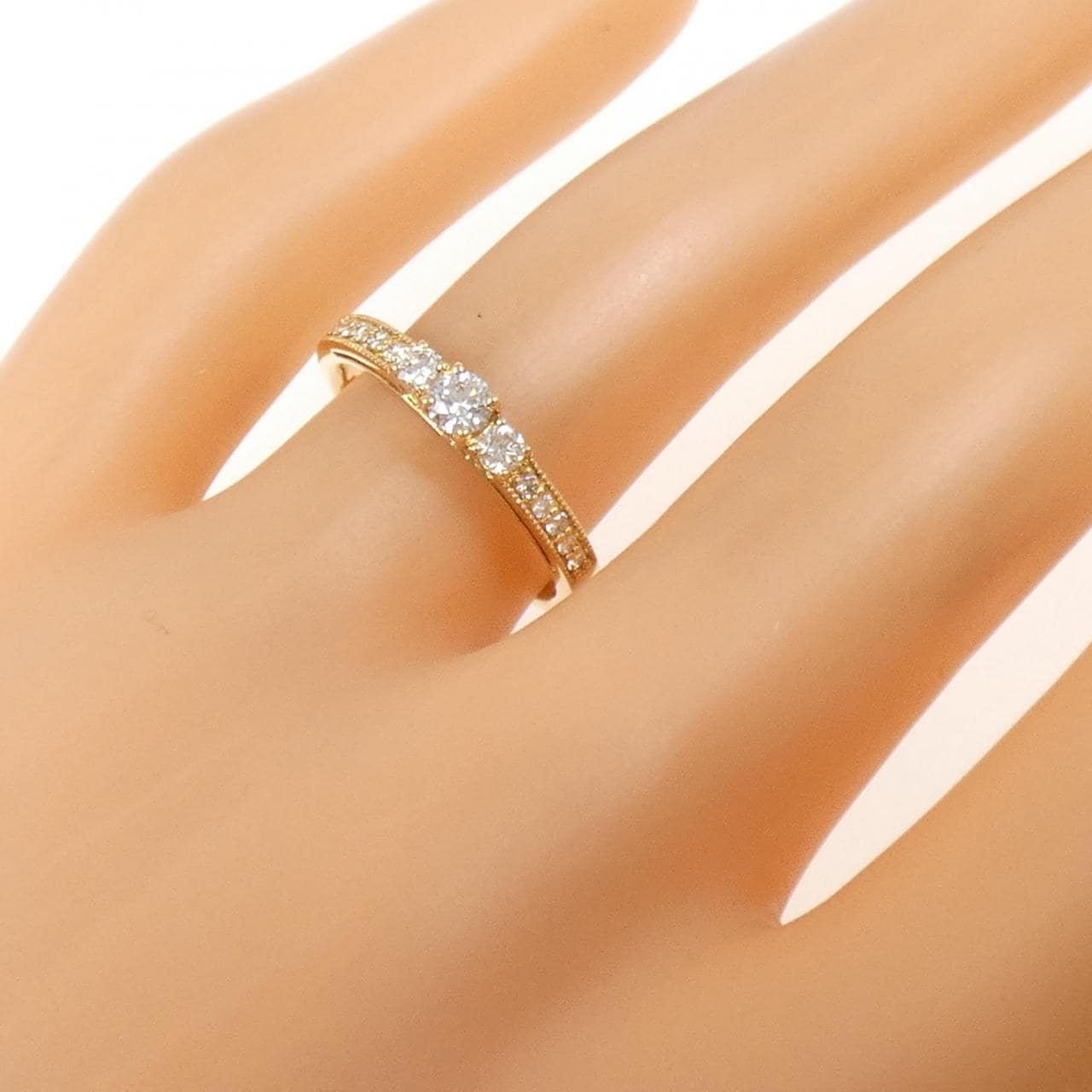 K18YG ダイヤモンド リング 0.30CT