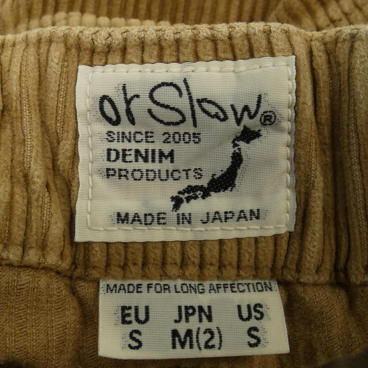 オアスロウ OR SLOW パンツ