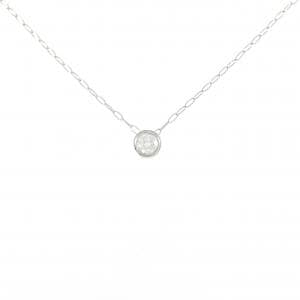 PT900/PT850 ソリティア ダイヤモンド ネックレス 0.08CT