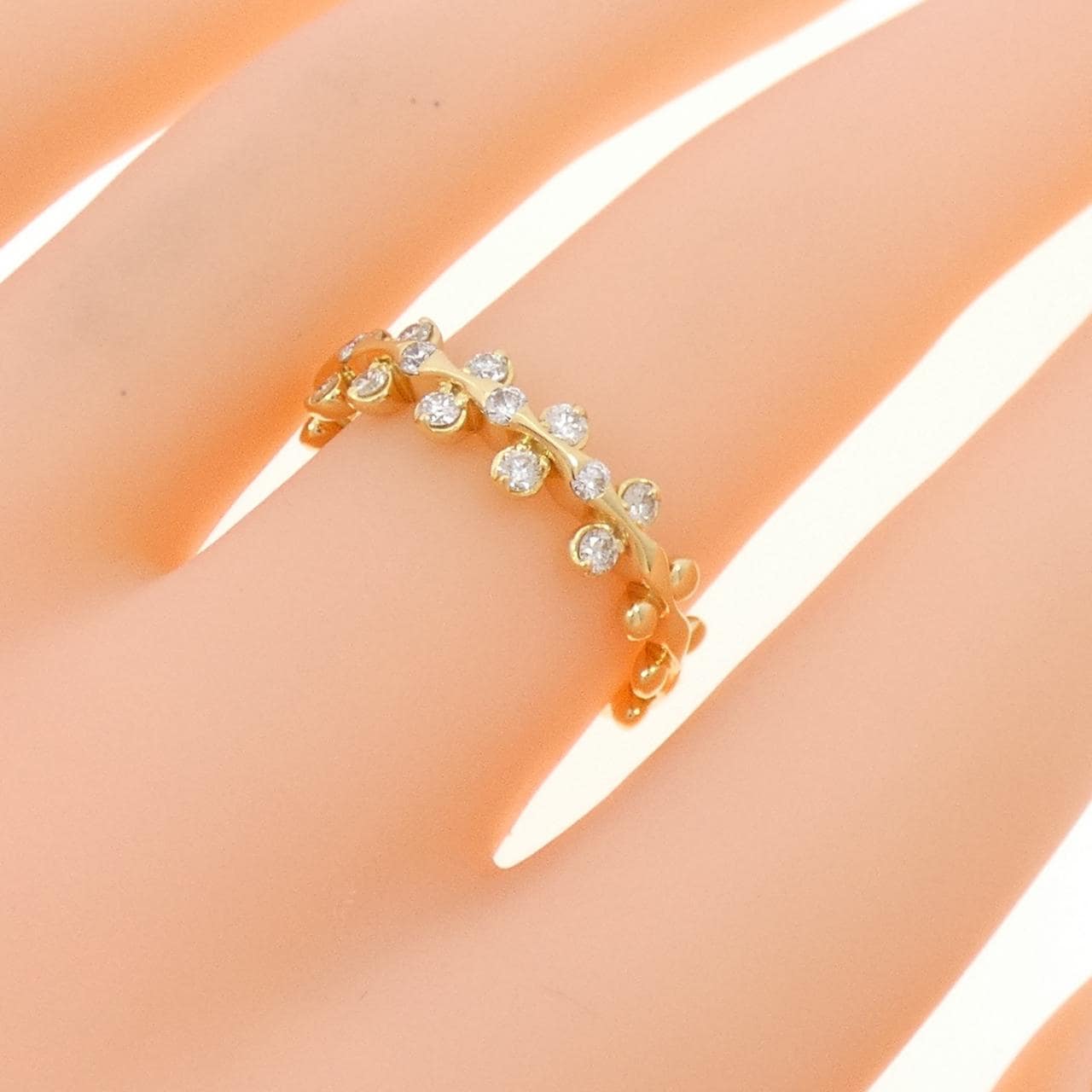 K18YG ダイヤモンド リング 0.33CT