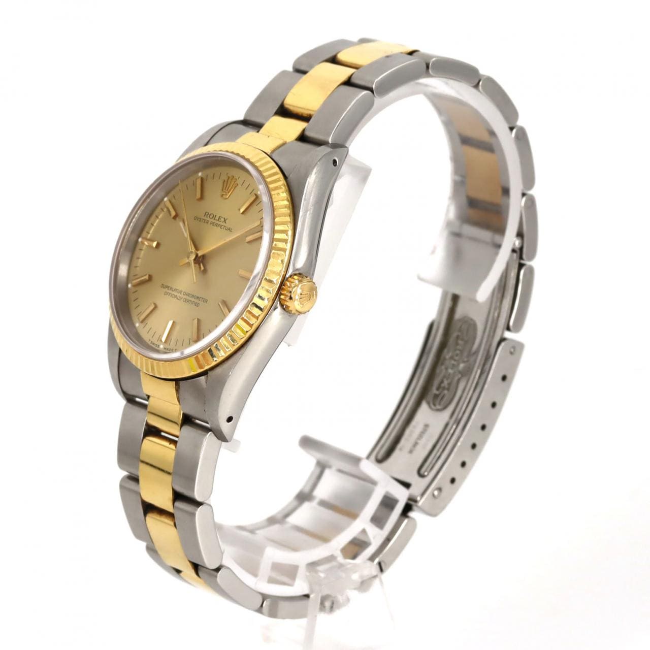 ロレックス オイスターパーペチュアル 14233 SSxYG 自動巻 N番