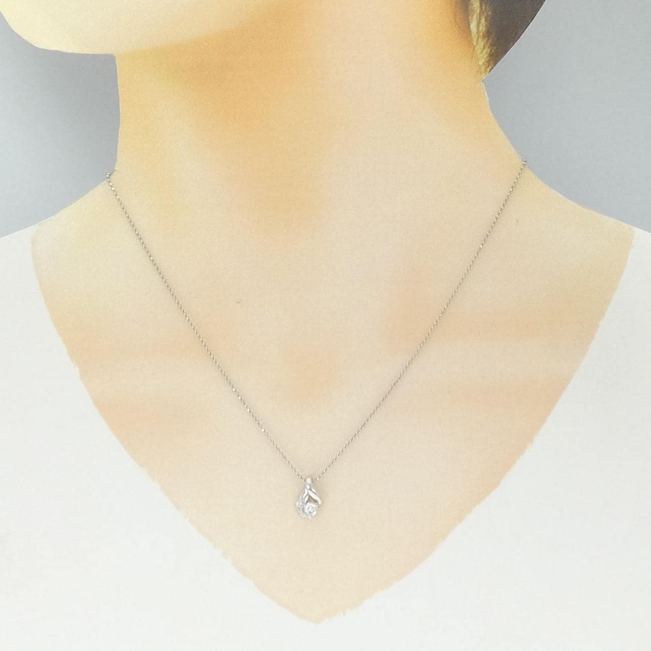PT900/PT850 ダイヤモンド ネックレス 0.20CT
