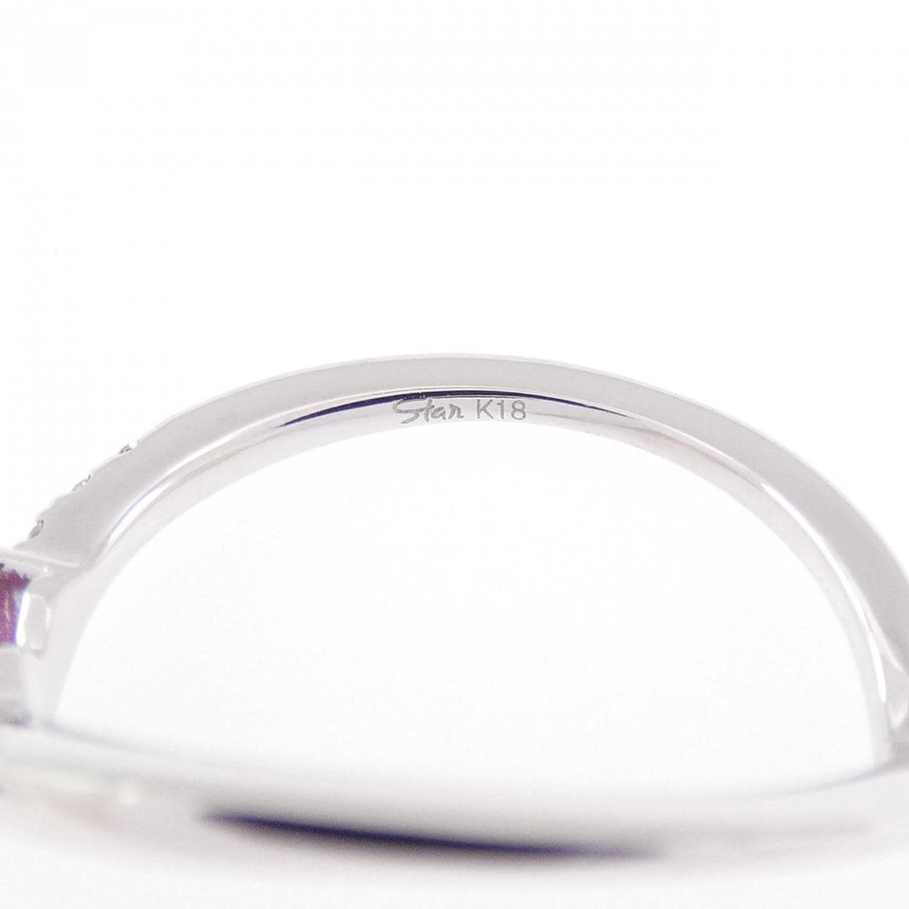 スタージュエリー ハート ルビー ピンキーリング 0.15CT