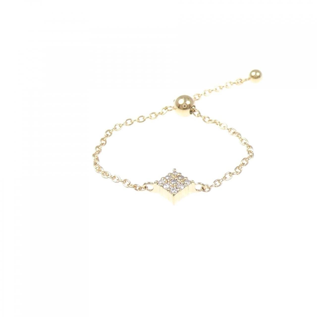 K18YG ダイヤモンド リング 0.03CT