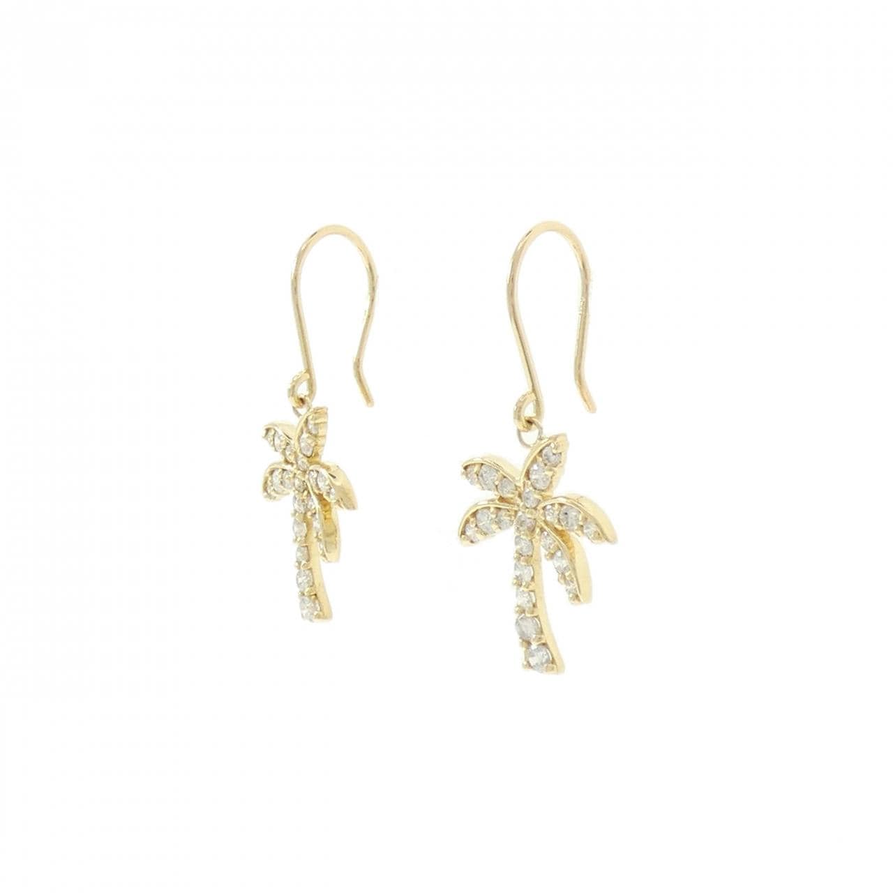 K18YG ダイヤモンド ピアス 0.70CT