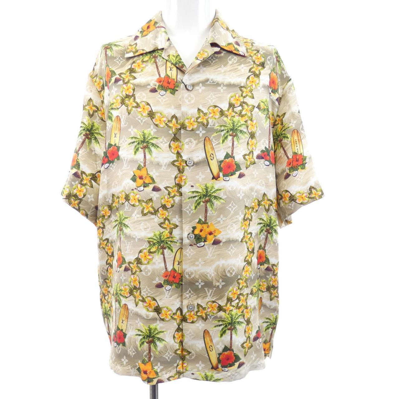 ルイヴィトン LOUIS VUITTON モノグラムショートスリーブシルクシャツ HRS12WKNC S／Sシャツ