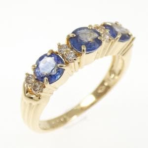 K18YG サファイヤ リング 1.03CT