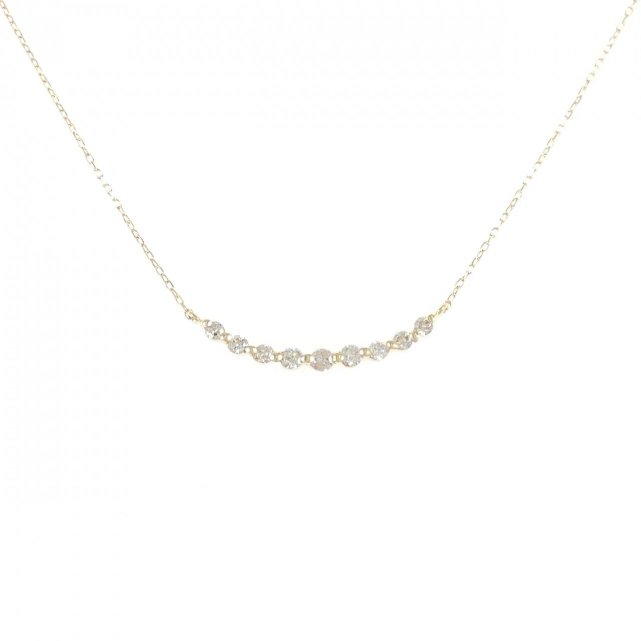 K18YG ダイヤモンド ネックレス 0.20CT