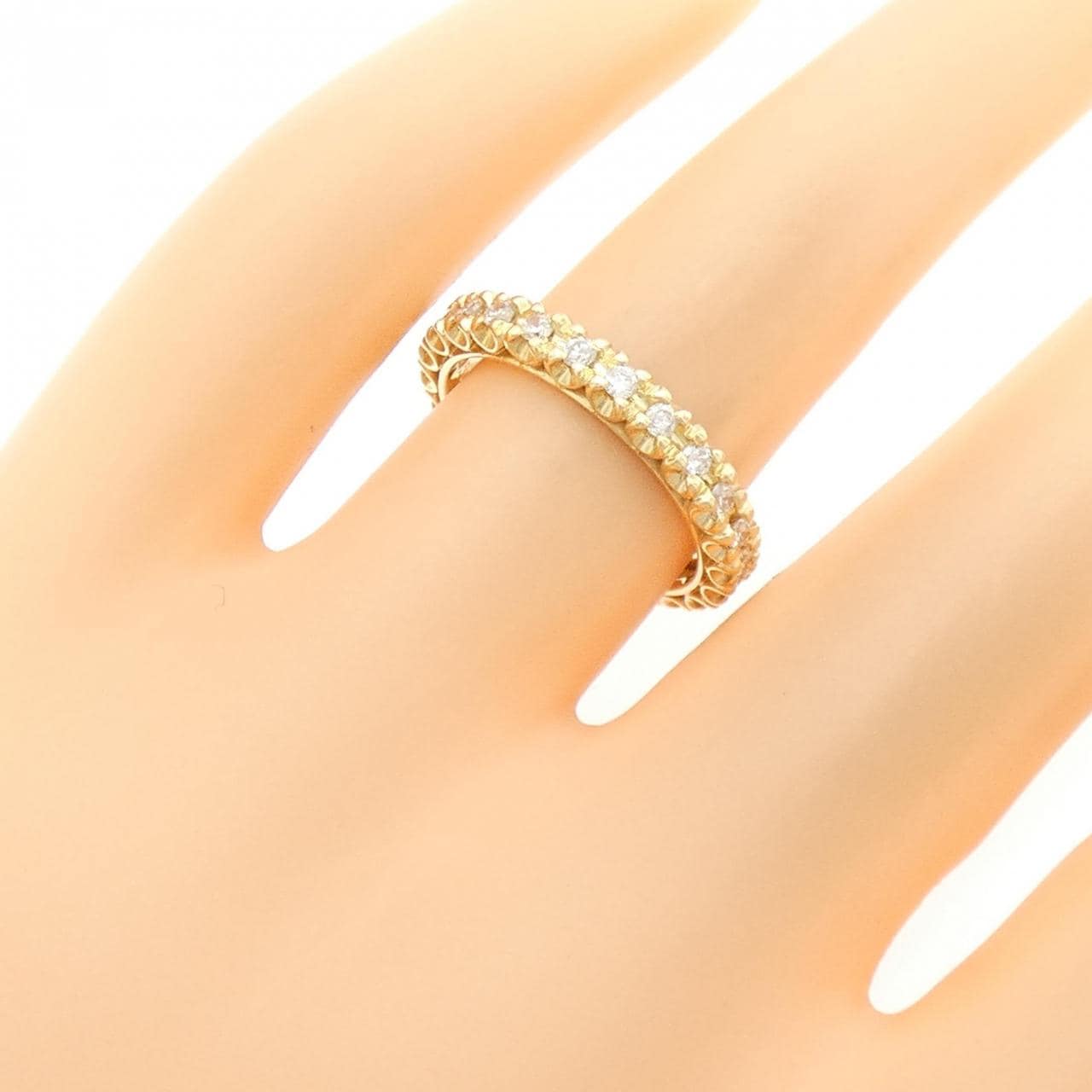 K18YG 全永恆鑽石戒指 0.50CT