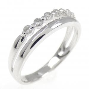 K18WG ダイヤモンド リング 0.16CT