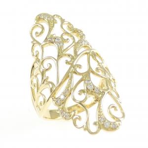 K18YG ダイヤモンド リング 0.14CT