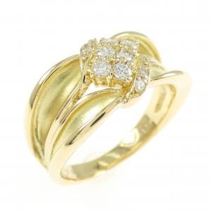 K18YG ダイヤモンド リング 0.21CT