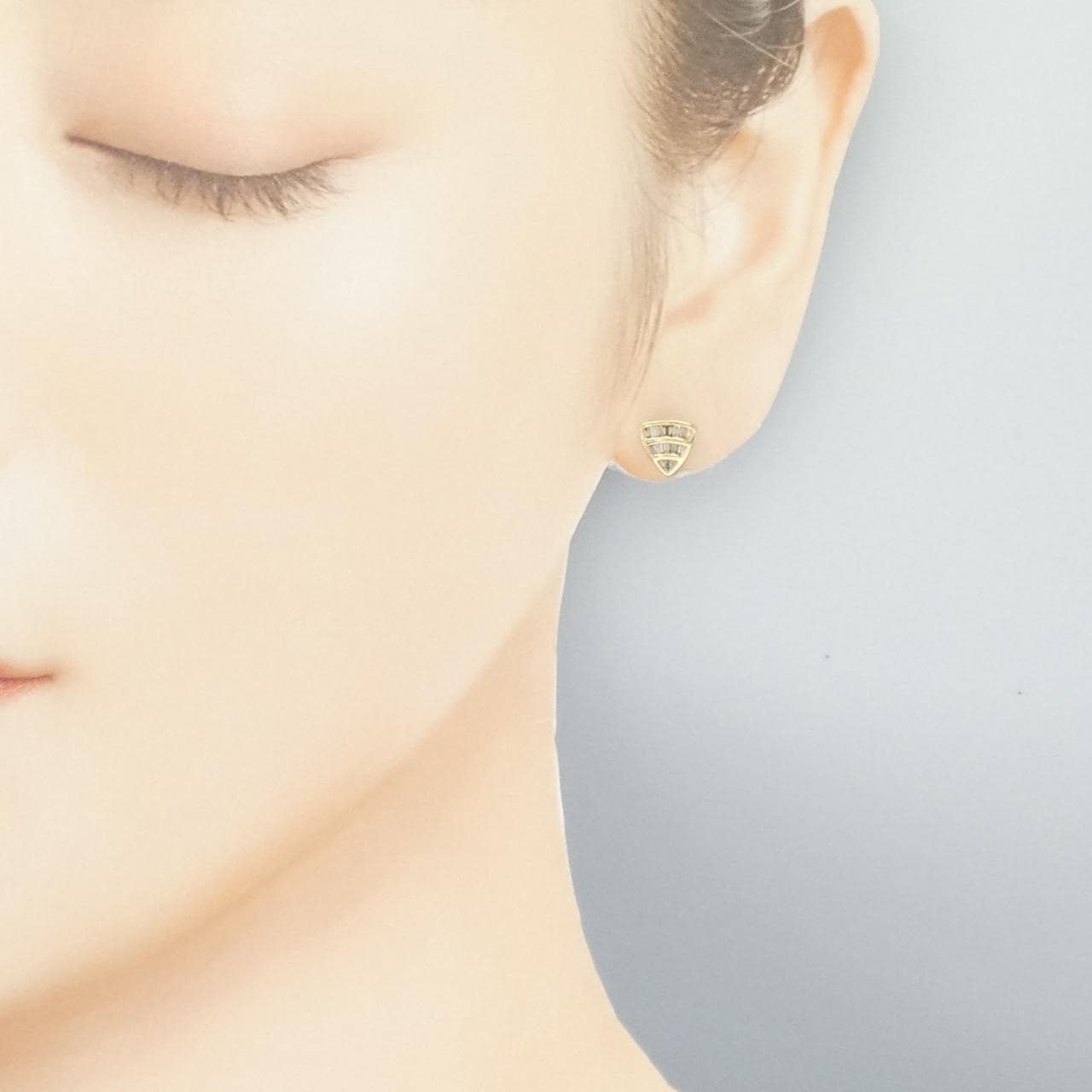 K18YG ダイヤモンド ピアス 0.24CT