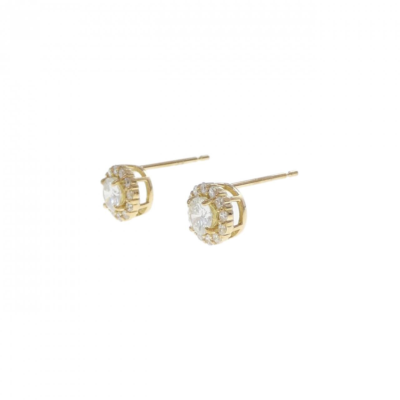 【リメイク】K18YG ダイヤモンド ピアス 0.60CT