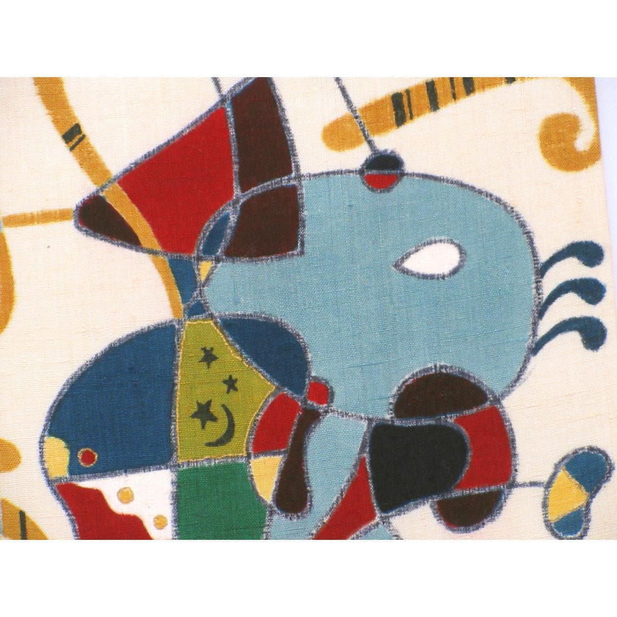 名古屋帯　紬織　友禅加工