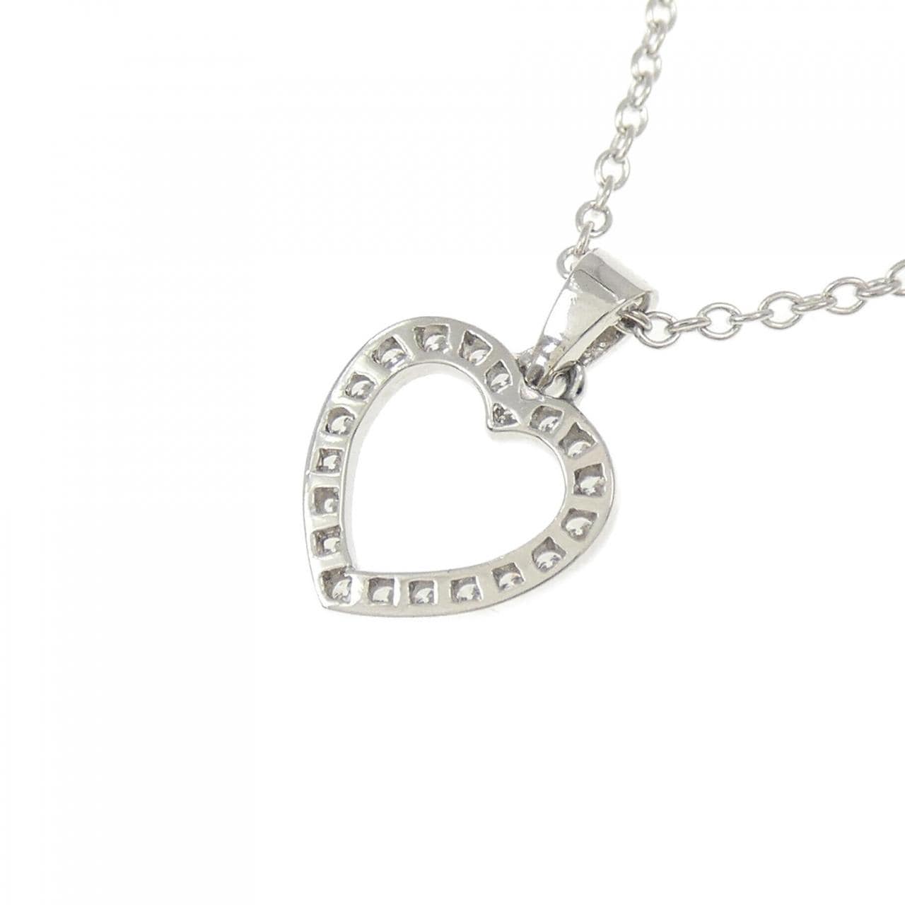 ティファニー アウトラインハート スモール ネックレス