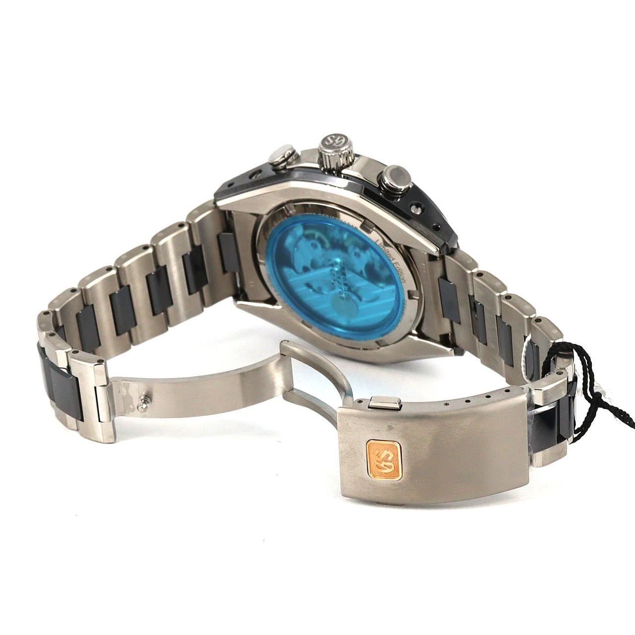 セイコー グランドセイコー･スプリングドライブクロノグラフGMT LTD 9R96-0AD0/SBGC219 TIxセラミック 自動巻