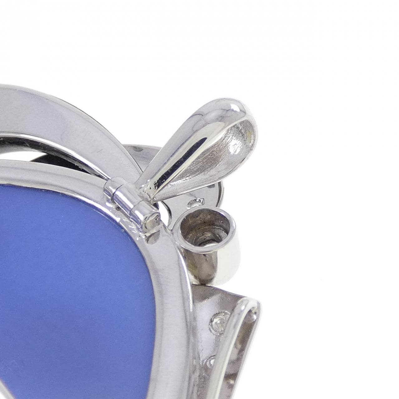 K18WG メノウカメオ ブローチ