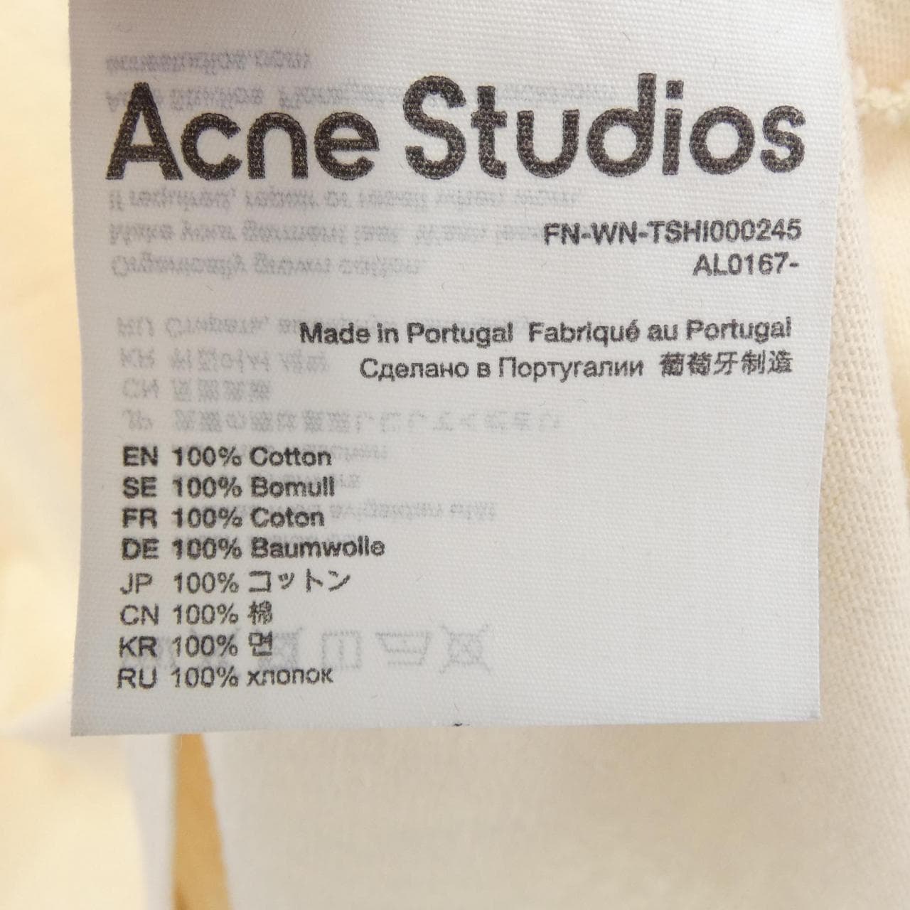 アクネストゥディオズ ACNE STUDIOS FN-WN-TSHI000245 Tシャツ