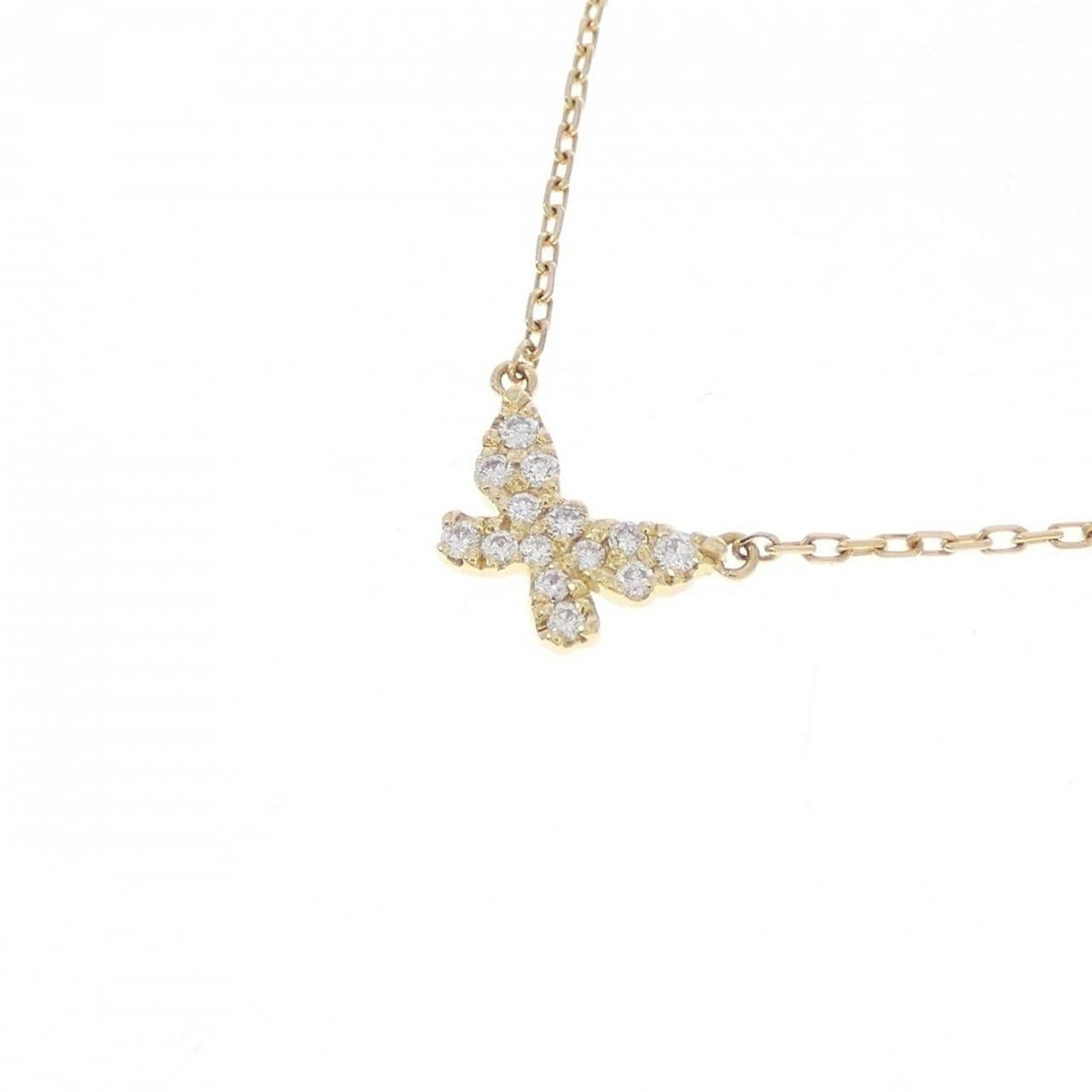 アーカー バタフライ ネックレス 0.06CT