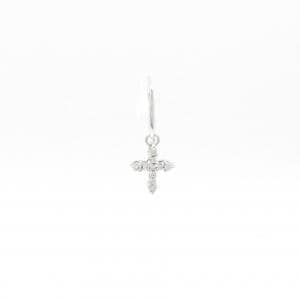 スタージュエリー クロス ダイヤモンド ピアス 0.08CT 片耳