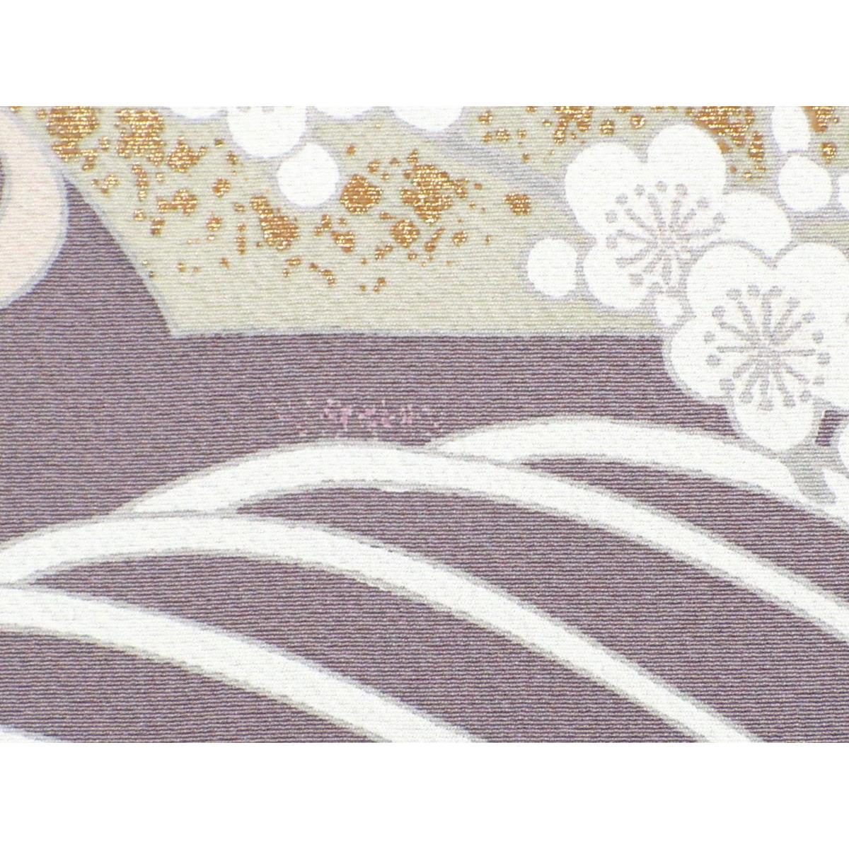 訪問着　友禅金彩加工　刺繍入りボカシ染