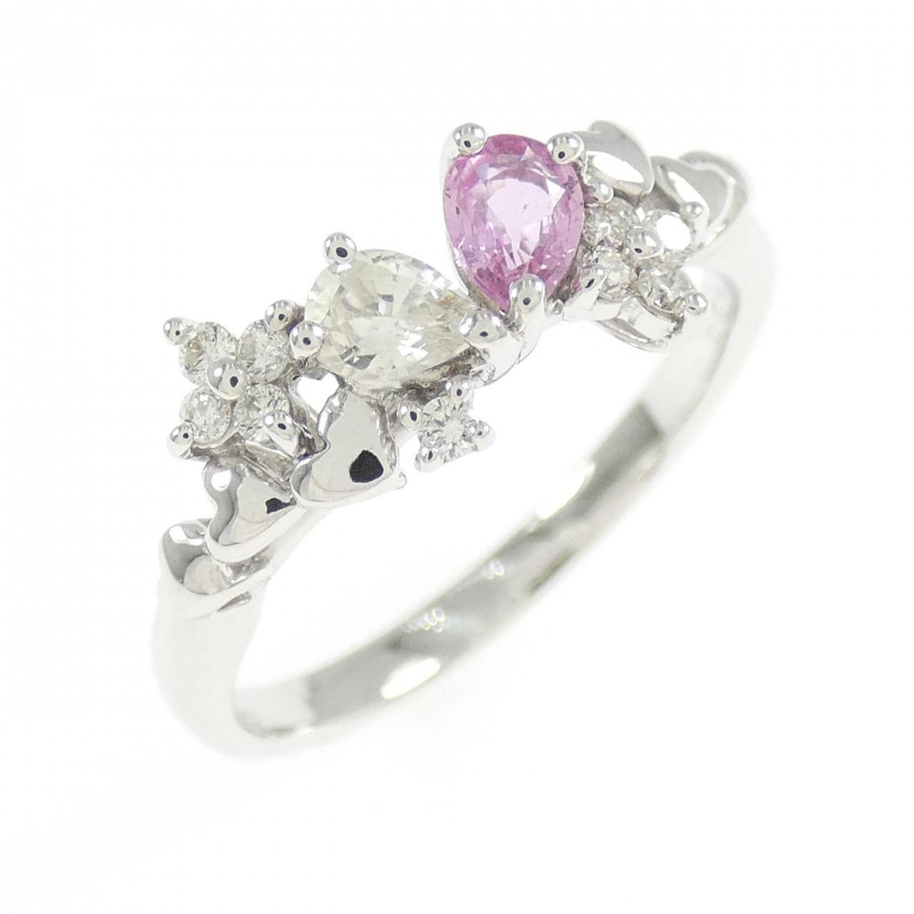 K18WG sapphire ring