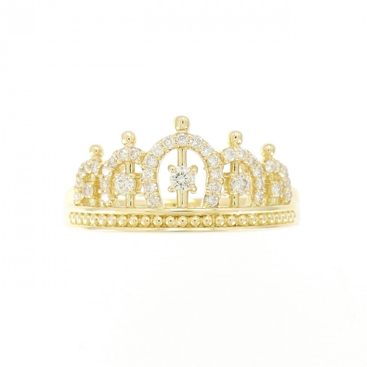 K18YG Tiara Diamond Ring 0.26CT