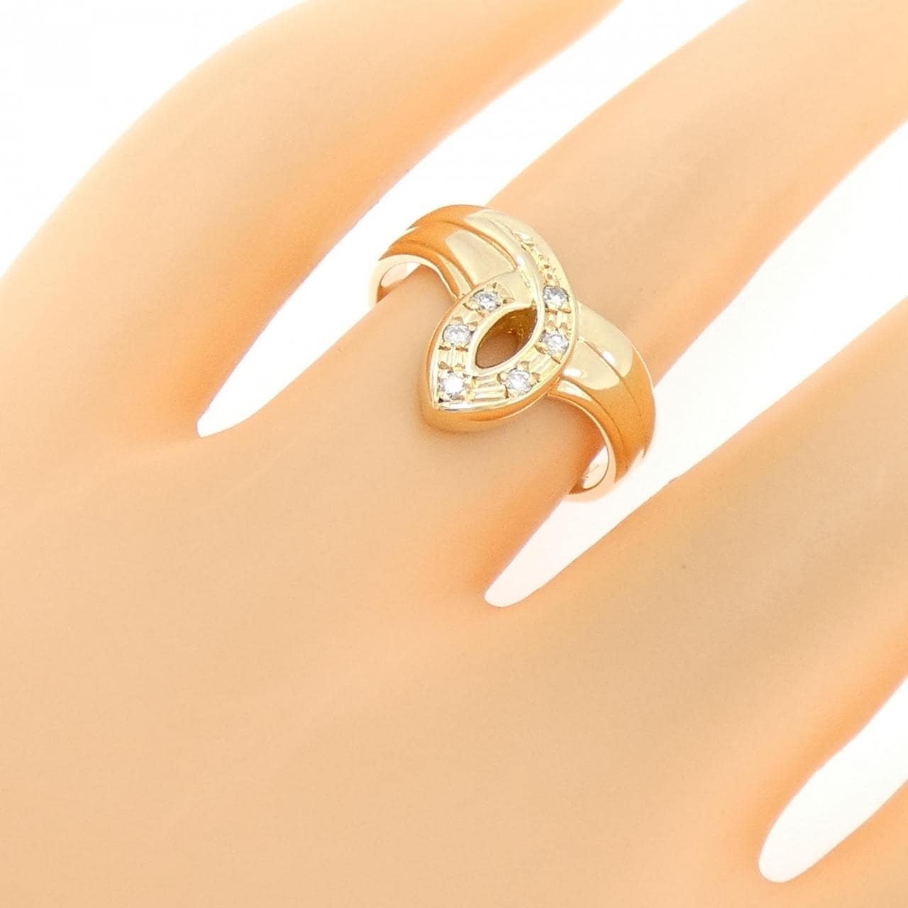 K18YG ダイヤモンド リング 0.07CT