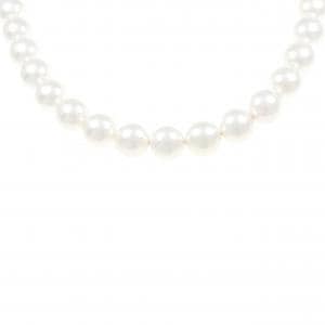 [BRAND NEW] Silver clasp Hanadama Akoya pearl necklace 8.5-9.0mm