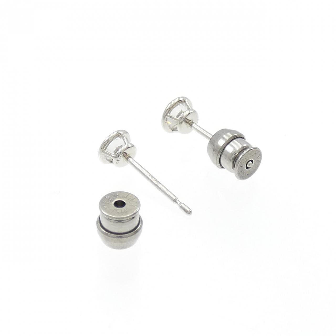 【リメイク】PT900/ST ダイヤモンド ピアス 0.213CT 0.248CT F SI1 Good