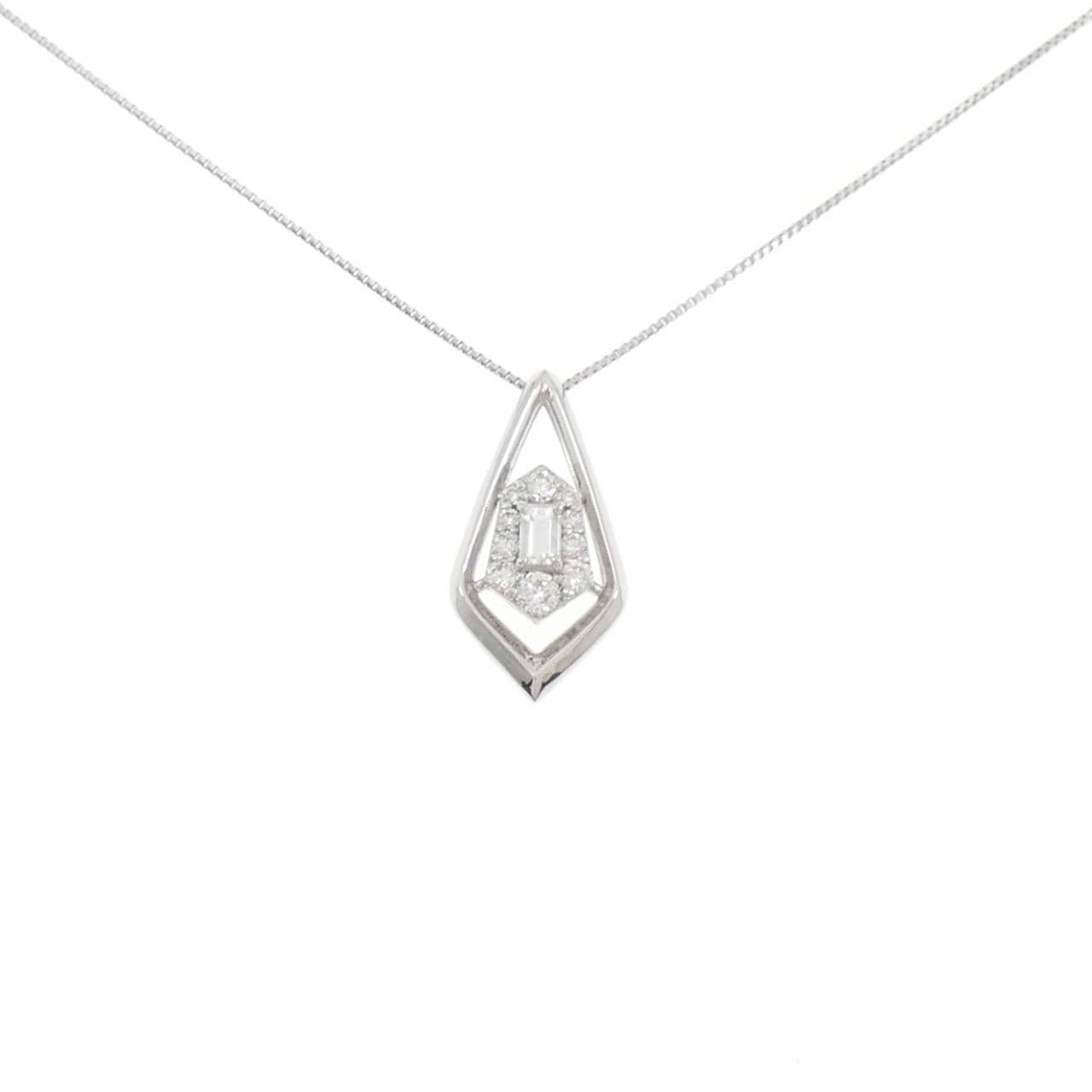 【新品】PT900/PT850 ダイヤモンド ネックレス 0.25CT