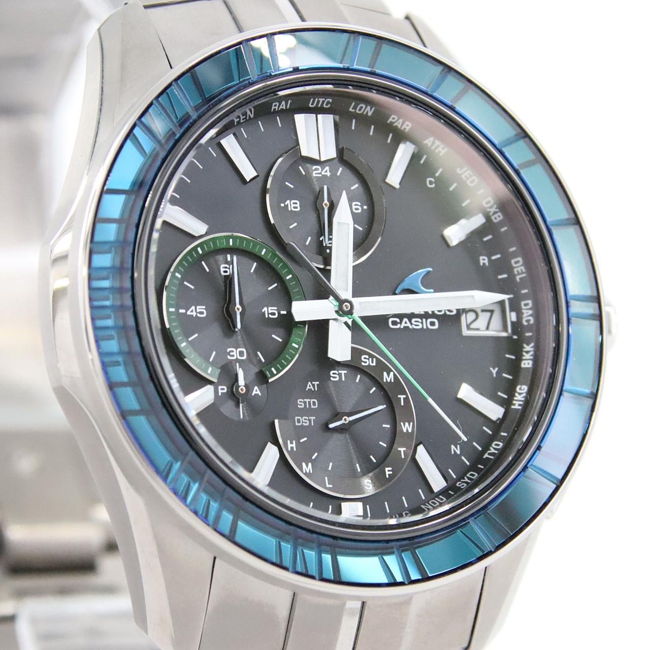 卡西歐 Oceanus Manta 20 週年紀念款電波腕錶 0CW-S7000SG-1AJR TI 太陽能石英