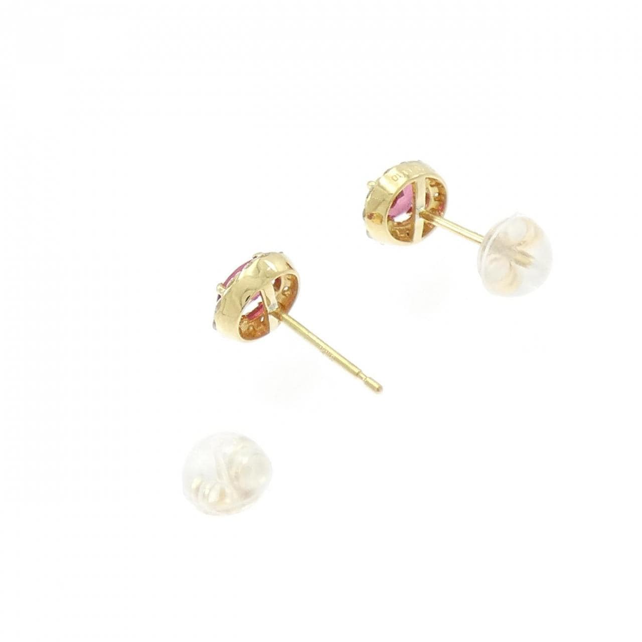 K18YG ルビー ピアス 0.61CT