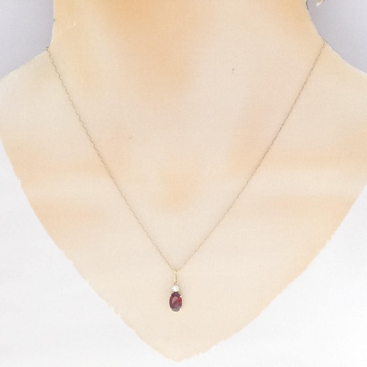 K10YG ガーネット ネックレス