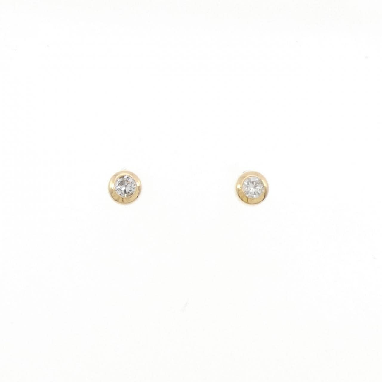 K18YG ダイヤモンド ピアス 0.18CT