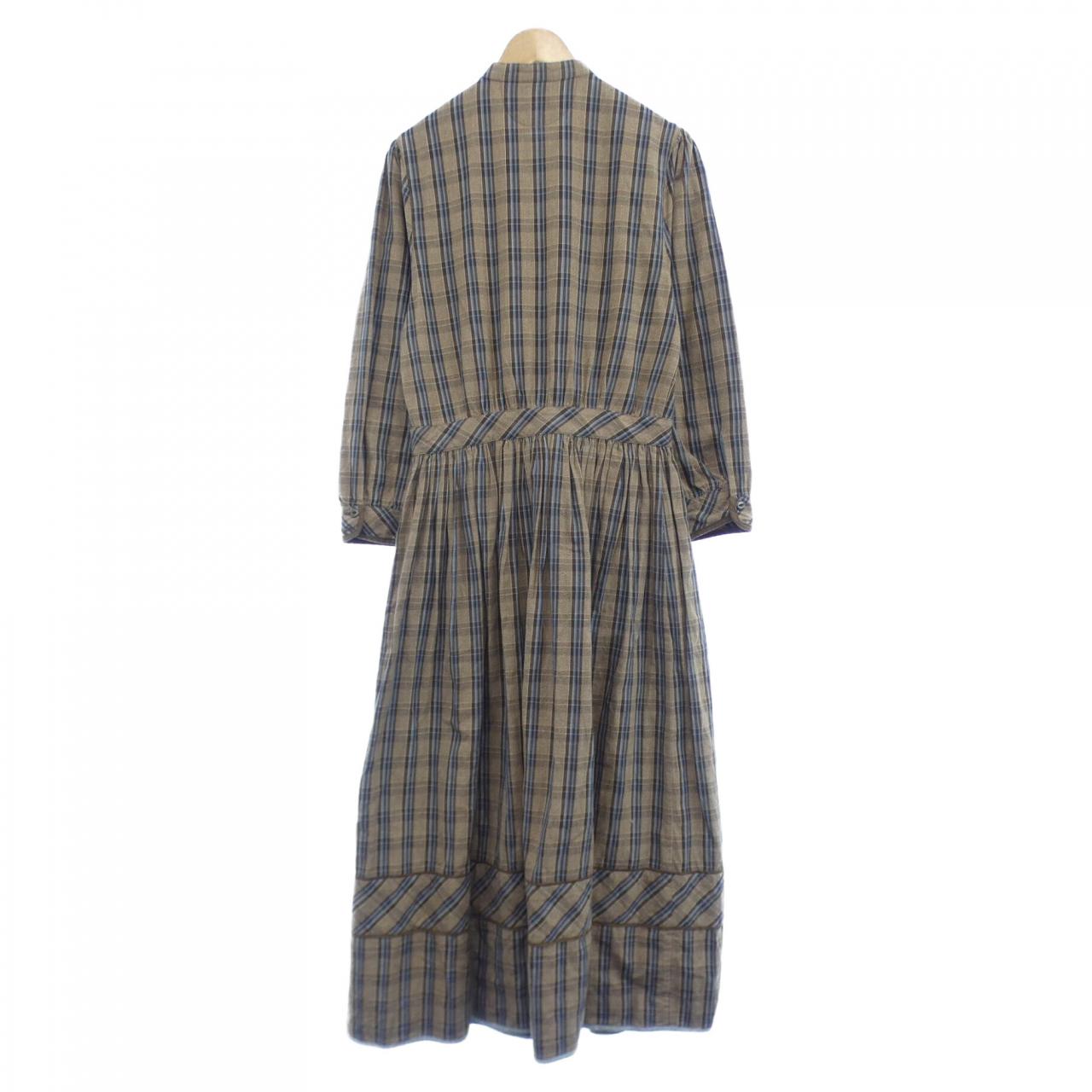 ダブルアールエル RRL シャツワンピース ネイビー レトロ L