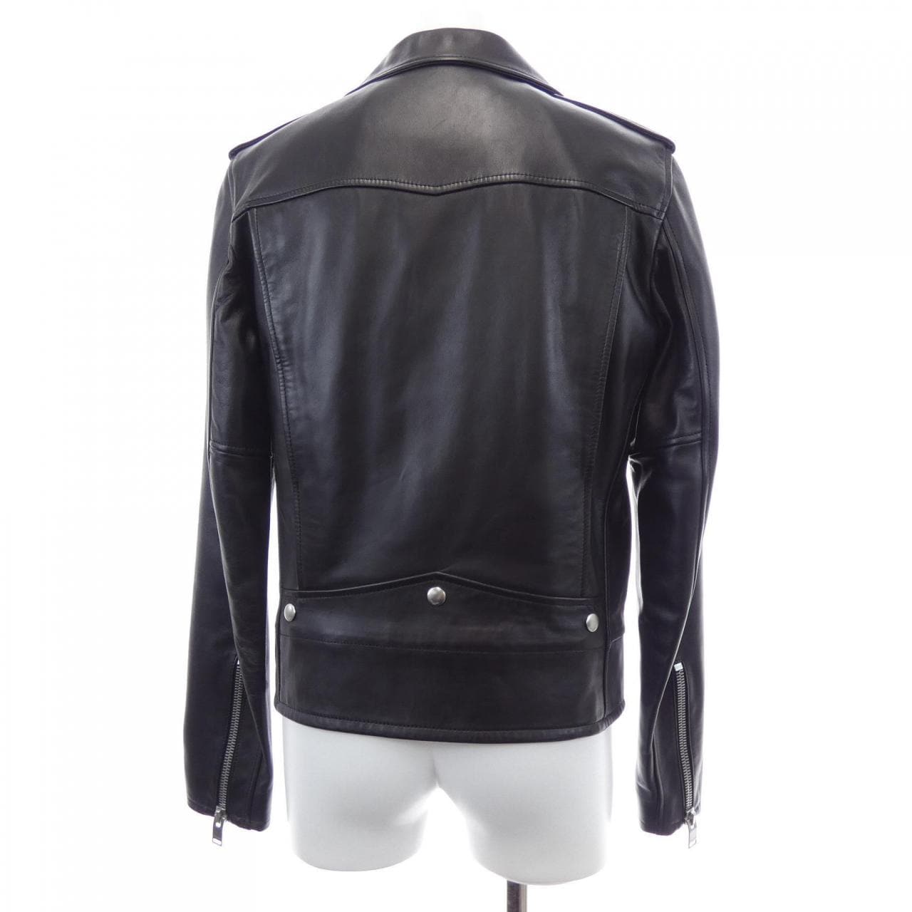 SAINT LAURENT 397290 皮革骑手夹克